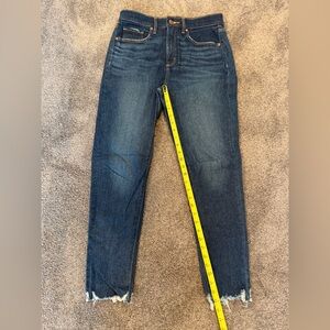 LOFT Skinny Jeans with raw hem